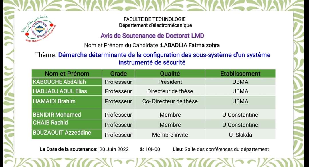 DR. BENMESBAH OUISSAM