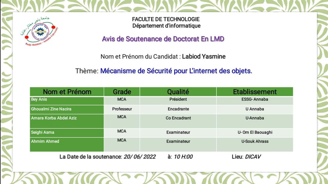 DR. LABIOD YASMINE